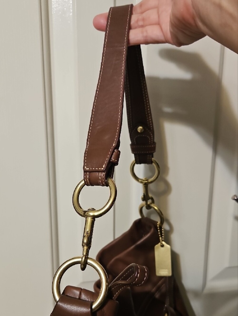 Coach NWOT Y2K Brown Leather Shoulder Hobo with Wallet Set - Picture 4 of 13